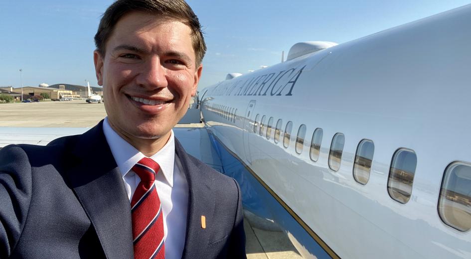 Daily Signal Reporters Vice President Pence on Air Force 2